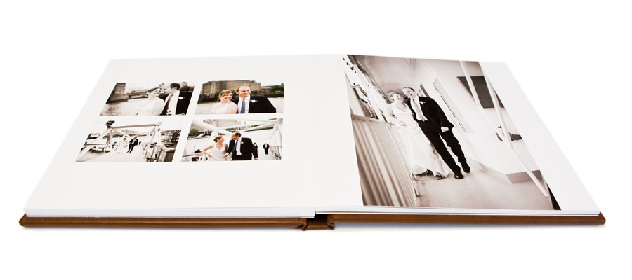 Open page view of Folio Wedding Album